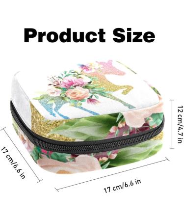 Pegasus Unicorn Portable Menstrual Pad Bag | Multi-Colored Storage Holder for Women | Tampons & Bandages Organizer for School & Office - Buy Online on GoSupps.com