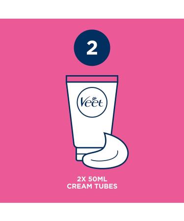 Shop Veet Face Cream Kit Sensitive (2x50ml) - Perfect for Smooth Skin | Buy Internationally - Buy Online on GoSupps.com