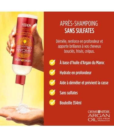 Creme of Nature Argan Oil Hair Treatment | Moisturizing Conditioning for Hair | 12 Fl Oz - Buy Online on GoSupps.com