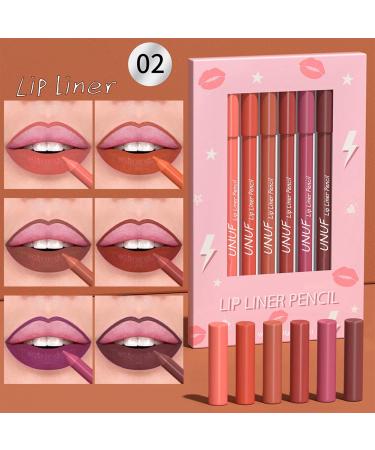 MAEPEOR Matte Lip Crayon Set - 6PCS Waterproof Long Wear Lip Liner Pencils | Smooth Velvety Finish | International Shipping - Buy Online on GoSupps.com