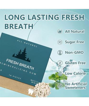Remineralizing Mastic Gum Underbrush Remineralizing Gum Organic Mastic Mint Sugar-Sugar-Free Chewing Gum to Keeps Your Mouth Fresh-For Teeth & Gum Health (Mixed Pack) 9 count (Pack of 2) - Buy Online on GoSupps.com
