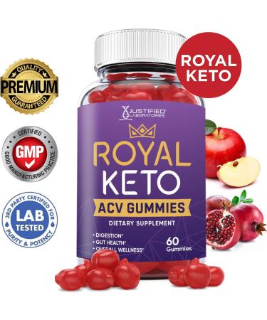 Justified Laboratories Royal Keto ACV Gummies 1000MG with Pomegranate Juice Beet Root B12 - 60 Gummys, 60 Servings - Buy Online on GoSupps.com