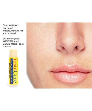 InstaCure Original Nose Balm with Manuka Honey | Fast Relief for Dry Noses & Moisturizing Lip Balm Duo - Lavender Mask & Vanilla Mint Balm 2-Pack - Buy Online on GoSupps.com