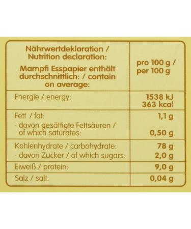 Mampfi Edible Paper Wafers - 200 Pieces (Pack of 2 2 x 290g) | International Shipping Available - Buy Online on GoSupps.com