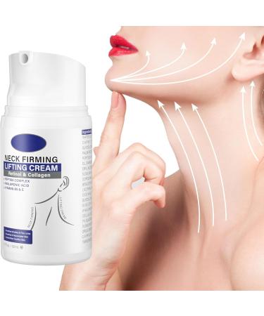 Neck Firming Cream 50ml - Tighten and Lift Neck Cream with Retinol Collagen Hyaluronic Acid Vitamin B5+E for Smoothing Wrinkles & Fine Lines Firming & Lifting Skin - Buy Online on GoSupps.com