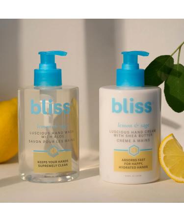 Bliss Lemon & Sage Happy Hands Duo | Hydrating Hand Wash & Nourishing Hand Cream Set with Decorative Tray 8.5 Fl Oz (Pack of 2) Happy Hands Duo - Buy Online on GoSupps.com