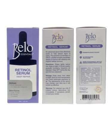 Belo Essentials Retinol Serum Deep Repair 30ml - Anti-Aging Skincare for All Skin Types - International Shipping Available - Buy Online on GoSupps.com
