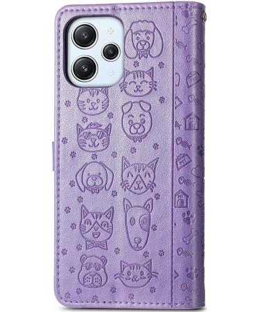 Buy Monwutong PU Leather Protective Cover for Xiaomi Redmi 12 - Cute Cartoon Cat & Dog Design Magnetic Lock & Card Holder | International Shipping - Buy Online on GoSupps.com