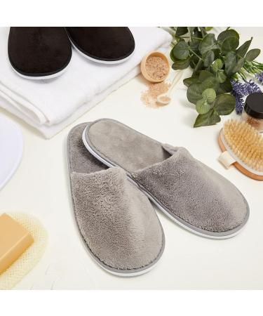 Juvale Disposable Closed Toe Slippers for Guests - Women US Size 12, Men Size 11 (12 Pairs, 3 Colors) - Buy Online on GoSupps.com