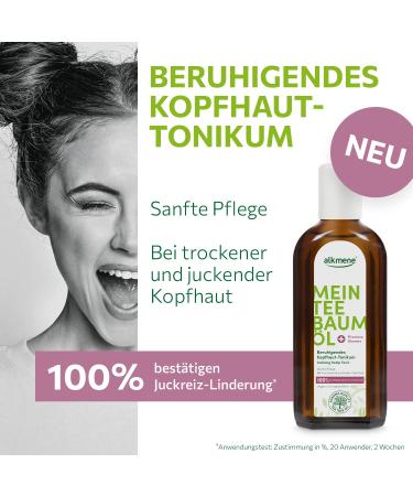 alkmene My Tea Tree Oil Scalp Tonic 6-Pack | Itching Relief | 100% Natural Vegan & Climate Neutral Treatment for Dry & Itchy Scalp - Buy Online on GoSupps.com