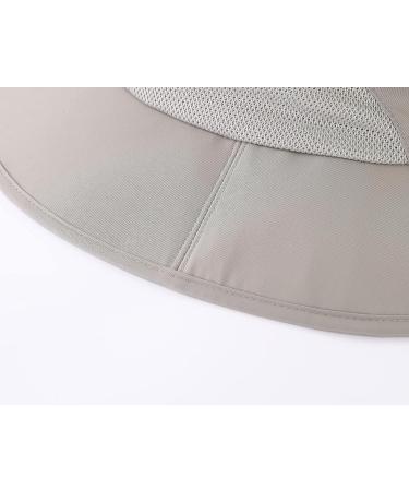 Home Prefer Outdoor Mens UPF50+ Sun Hat with Neck Flap - Light Grey - Buy Online on GoSupps.com