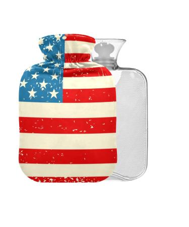 Statue Liberty Hot Water Bottle with Cover 1L Small Hot Water Bag for Pain Relief Cramps BPA Free