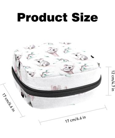 Koala Leaves Flower Sanitary Napkin Storage Bag - Period Kit Pouch - Buy Online on GoSupps.com