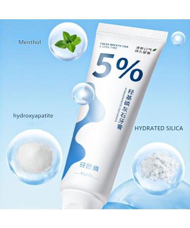 Hydroxyapatite Toothpaste Intensive Repair Oral Care Fresh Breath Protection Toothpaste White - Buy Online on GoSupps.com
