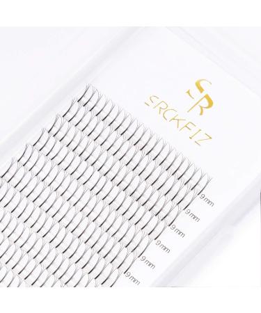 SRCKFIZ Russian Volume Eyelash Extensions 3D Volume Lash Extensions C D Curl Long Stem Premade Lash Fans Natural Cluster Eyelash Extensions Thickness 0.10mm for Professional Use (3D-D-0.10  9mm) 9mm 3D-D-010