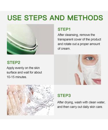 Meidian Green Tea Mask Deep Clean Pores Remove Blackheads Balance Oil & Water Moisturize Skin Suitable for All Skin Types | International Shipping - Buy Online on GoSupps.com