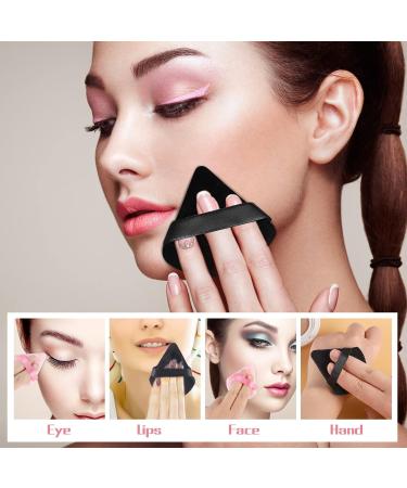 Pimoys 6-Piece Soft Velour Triangle Powder Puff Set for Face & Body Makeup - Black Pink Gift for Women - Buy Online on GoSupps.com