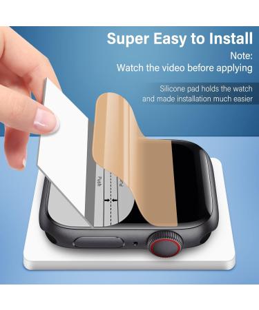 Uyiton 8Pack Apple Watch Series 8/7 Screen Protector 45mm - Military-Grade TPU Film for Scratch & Fingerprint Protection - Bubble-Free, High Touch Screen Clarity - Buy Online on GoSupps.com