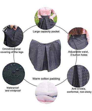 Winter Motorbike Leg Covers Universal Fleece Lined Wheelchair Cover with Inside Pocket & Easy Legs Protection Cover Wheel Mobility Scooter Leg Warm - Buy Online on GoSupps.com