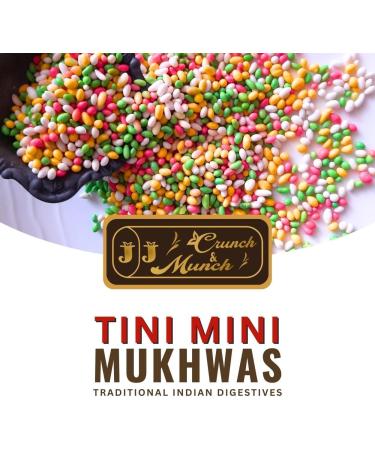 JJ Crunch N Munch Mint Coated Fennel Seeds (Colorful Tini Mini Saunf) - Mouth Freshner Jar Pack/Mukhwas (Each- 200 gm) (2) - Buy Online on GoSupps.com