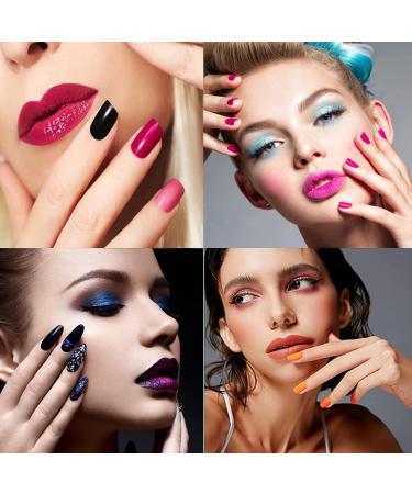 24 Colors Acrylic Powder Nail Art Set - DIY 3D Manicure, UV Gel Compatible - Buy Online on GoSupps.com