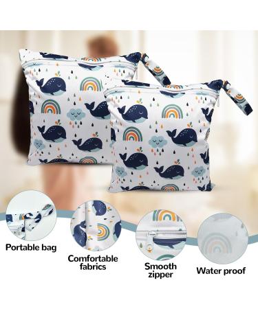 XQMMGO 2-Piece Wetbag Set - Ideal Kindergarten & Diaper Bag with Nested Pockets for Cloth Diapers & Organizers - Buy Online on GoSupps.com