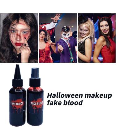 Halloween Kunstblut - Artificial Blood For Making Up | 2 Pieces 60ml Blood Stage Makeup | 2 Pieces 60ml Blood Theatre For Cosplay | Actually For Cosplay | Halloween-Cospl - Buy Online on GoSupps.com