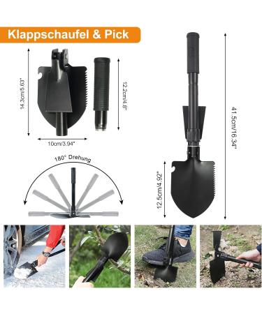 Ultimate Emergency Survival Kit - First Aid Set Multi-Tool Ax Folding Spade & More | Perfect Gifts for Camping Hiking & Outdoor Adventures - Buy Online on GoSupps.com