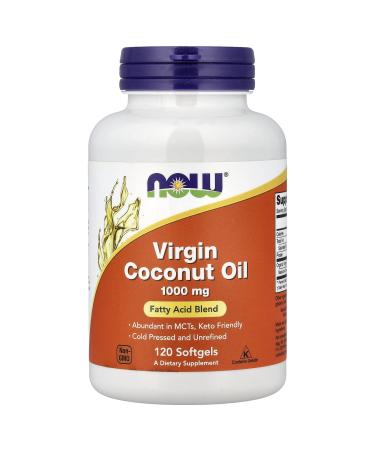 NOW Foods Coconut Oil Organic 1000mg 120softgels