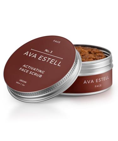 AVA ESTELL Activating Face Scrub Exfoliator - 100% Natural Exfoliator Face Scrub for Women and Men - Soft Gentle and Promotes Cell Regeneration - Sugar Facial Scrub Exfoliator - 150 ml