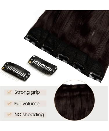 S-noilite 24 Curly Wavy Clip in Hair Extensions, Medium Brown - Half Full Head 5 Clips - 60cm - Buy Online on GoSupps.com