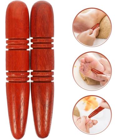 Traditional Thai Massage Stick Set 2 Wooden Tools for Foot & Hand Massage Health & Wellness - Healeeved - Buy Online on GoSupps.com