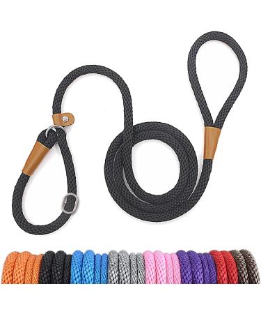 Lynxking tow lines for dogs dog linen retriever liner. Guideline for small medium-sized large dogs (black pull-stop 1.3cm x 240cm) Train stop-1.3cm x 240cm black