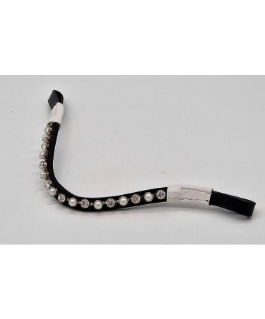 Tysons Breeches Headband | Pearl Mini Shetty Welsh Leather Glitzer Pearls - Perfect for Falabella & Minipony (35 cm) - Buy Online on GoSupps.com