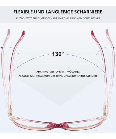 Lanomi Women's Cat Eye Reading Glasses with Blue Light Filter - Floral Design Visual Aid 1.0 to 4.0 Diopters - Buy Online on GoSupps.com