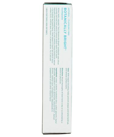 Toms of Maine Botanically Bright Peppermint Toothpaste - 4 OZ | Natural Oral Care | International Shipping Available - Buy Online on GoSupps.com
