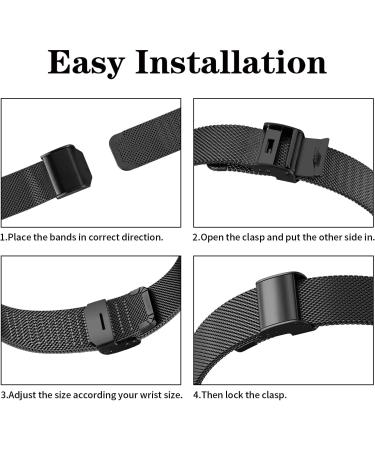 Joyozy Slim Metal Bands for Fitbit Versa 3&Sense - Stainless Steel Wristbands with Bling Case (Champagne Gold) - Buy Online on GoSupps.com