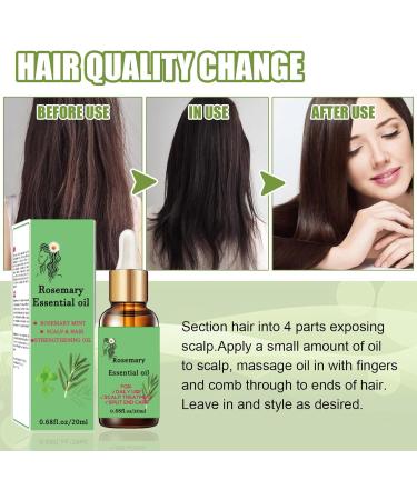 Trendyfave Rosemary Oil For Hair Growth Nourishes Hair Care Essential Oil Anti Frizz Hair Serum Ginger Hair Oil for Dry Damaged Hair | Repairs Smoothens Revitalizes Your Hair - for All Hair Types - Buy Online on GoSupps.com
