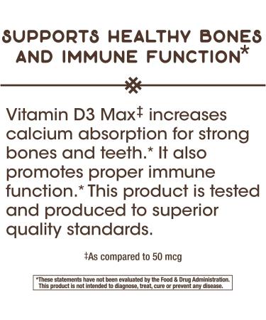 Nature's Way Vitamin D3 Max Chewables - Immune Support and Bone Health Booster - Buy Online on GoSupps.com