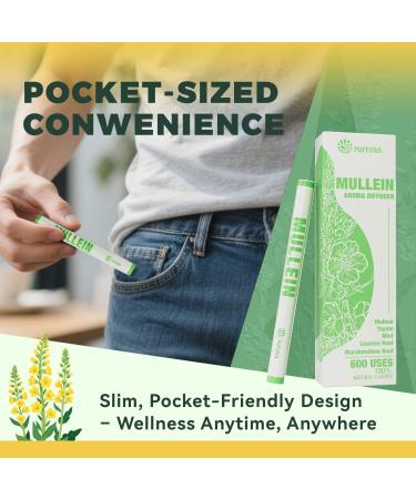 Puffora Herbal Diffuser Pen Anxiety Pen Lung Rest and Oral Air Freshening with Extracts of Mullein Marshmallow Root Licorice Root | Plant-Based Relaxing Blend - Buy Online on GoSupps.com