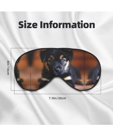 Puppies Dog Print Double-Sided Eye Mask | Soft Light Blocking Sleep Enhancer | International Shipping Available - Buy Online on GoSupps.com