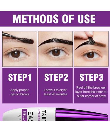  G n rique Peel-Off Eyebrow Tint Peel-Off Eyebrow Gel | Eyebrow Peel-Off Gel | Long-Lasting Waterproof Makeup for the Temporary Solution Approved by Beauty Bloggers - Buy Online on GoSupps.com