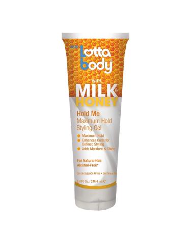 Lottabody Milk & Honey Hold Me Max Hold Styling Gel  8.4 Ounce Honey 8.40 Ounce (Pack of 1)