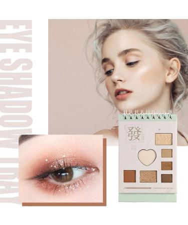 Natural Matte Eyeshadow Palette - Daily Eye Makeup Palette - 2 Shimmer Colors and 5 Matte Colors Combined Highly Pigmented Pressed Eye Shadow Makeup Pallet Uwariloy - Buy Online on GoSupps.com