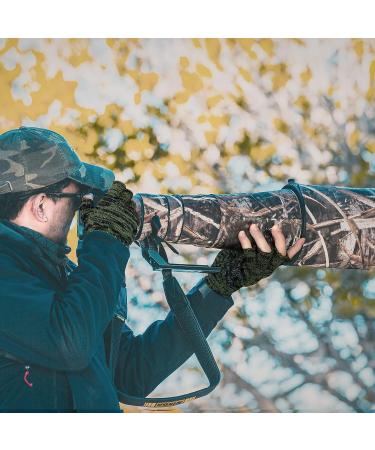 Half Finger Winter Wool Fishing Gloves - Men's/Women's Size L (Aqua) - Ideal for Fishing, Photography, and Hunting in Snowy Conditions - Buy Online on GoSupps.com