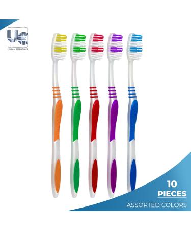 Urban Essentials Bulk Travel Toothbrush Kit - TSA Approved Dental Care Set with Toothbrush Toothpaste Floss Picks & Resealable Bag - Perfect for Donations & Guest Bathrooms (10 Pack - Buy Online on GoSupps.com