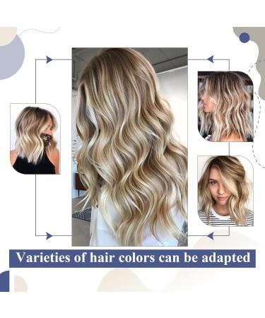 LAAVOO Light Brown Balayage Tape-in Hair Extensions - 35cm Real Hair #8/60/8 - 20PCS Invisible Tape | Premium Quality & Soft Texture - Buy Online on GoSupps.com