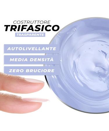  Benail Professional Nail Gel Three-Phase Self-Leveling Builder Gel Lasts Up to 4 Weeks (Transparent) - Buy Online on GoSupps.com