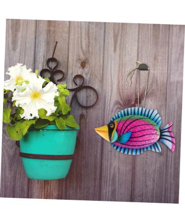 Zerodeko 3pcs Garden Wrought Iron Fish Wall Hanging Metal Pool Wall Decor Ocean Animals Outdoor Wall Sculpture Iron Wall Home Decor Fish Hanging Wall Tropical Fish Purple Sea fish 29.5X17.5X0.3CMx3pcs Purplex3pcs - Buy Online on GoSupps.com