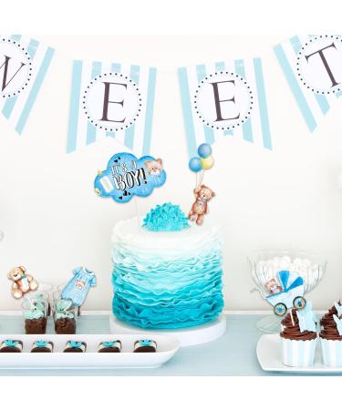 Whaline 72Pcs Baby Shower Cupcake Topper 12 Designs Watercolor Bear Cupcake Picks We Can Bearly Wait Food Picks for Cake Decoration Baby Bear - Buy Online on GoSupps.com